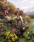 Daniel Ridgeway Knight Gossips china oil painting reproduction